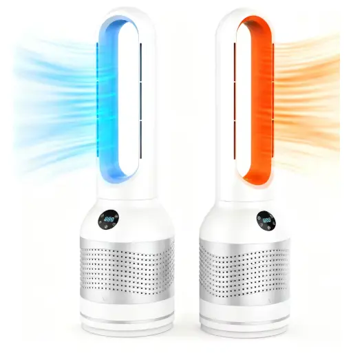 3 In 1 Bladeless Fan Air Cooler Heater And Air Purifier